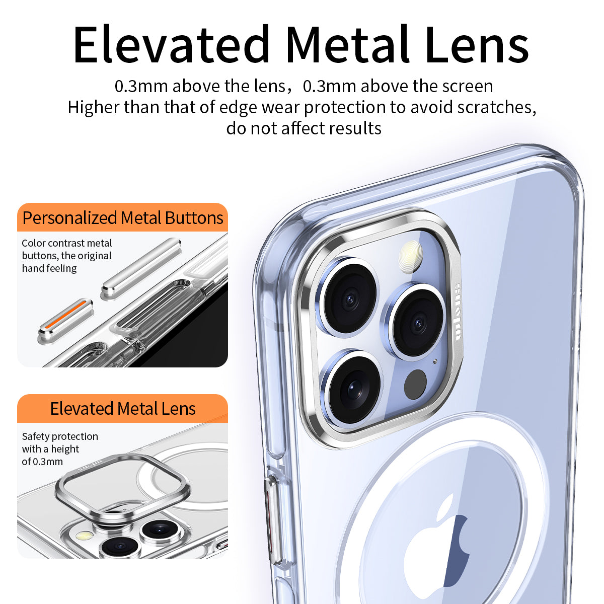 Magnetic Clear Designed for iPhone 16 Series Case Compatible with MagSafe & Anti-Yellowing Military Grade Protective Shockproof Slim Thin Hard Cover